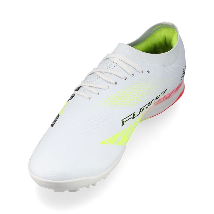 New Balance Furon V8 Elite TF Flash Point - Blanc/Rouge/Argenté
