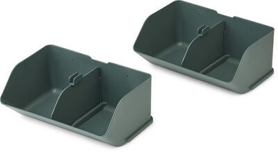 LIEWOOD Rosemary Oppbevaringskasser M 2-Pack, Whale Blue