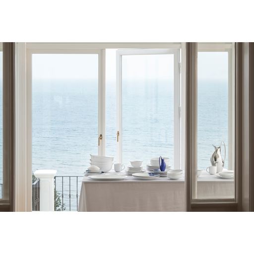 Georg Jensen Koppel Serveringsskål, White, Ø22 cm