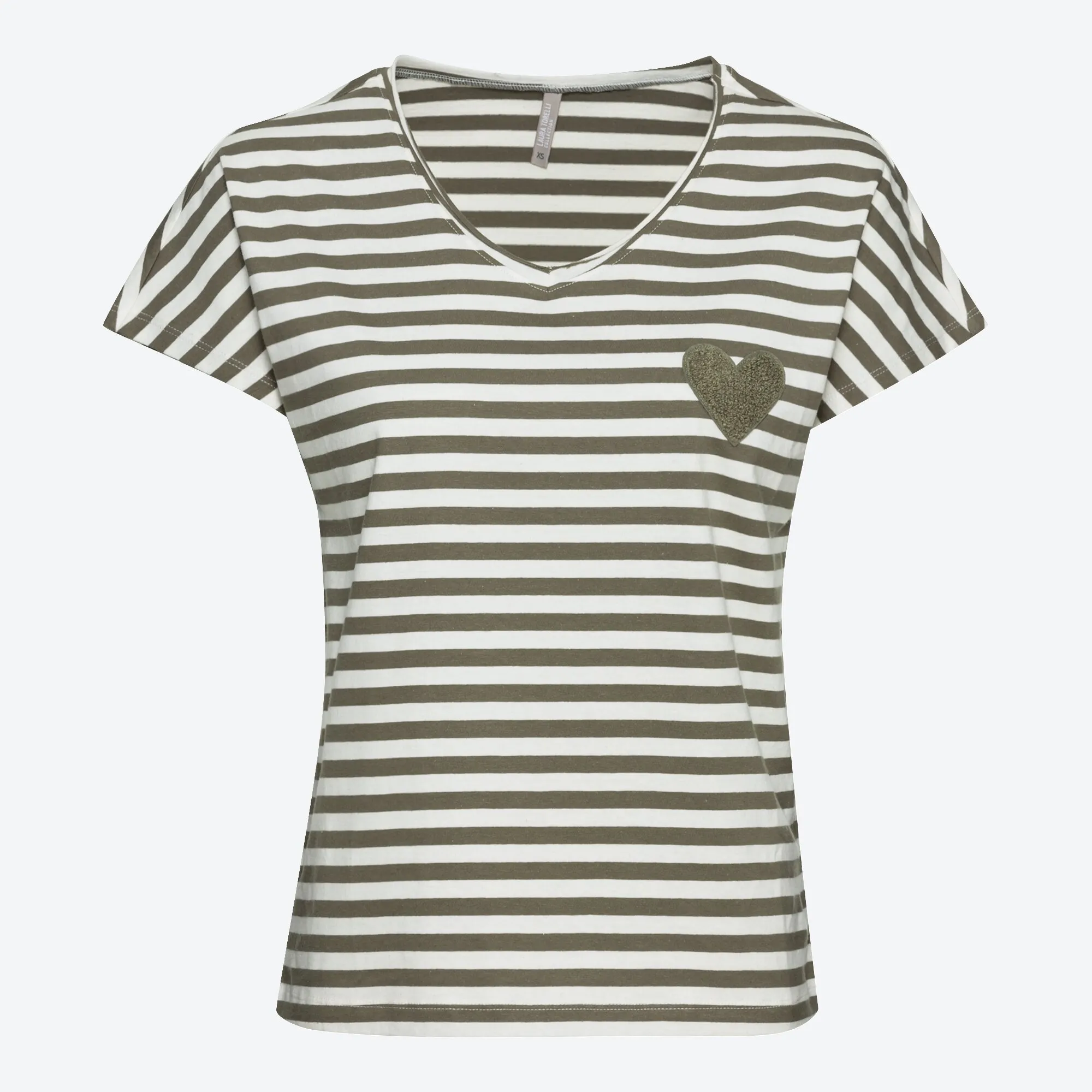 Damen-T-Shirt mit Streifenmuster