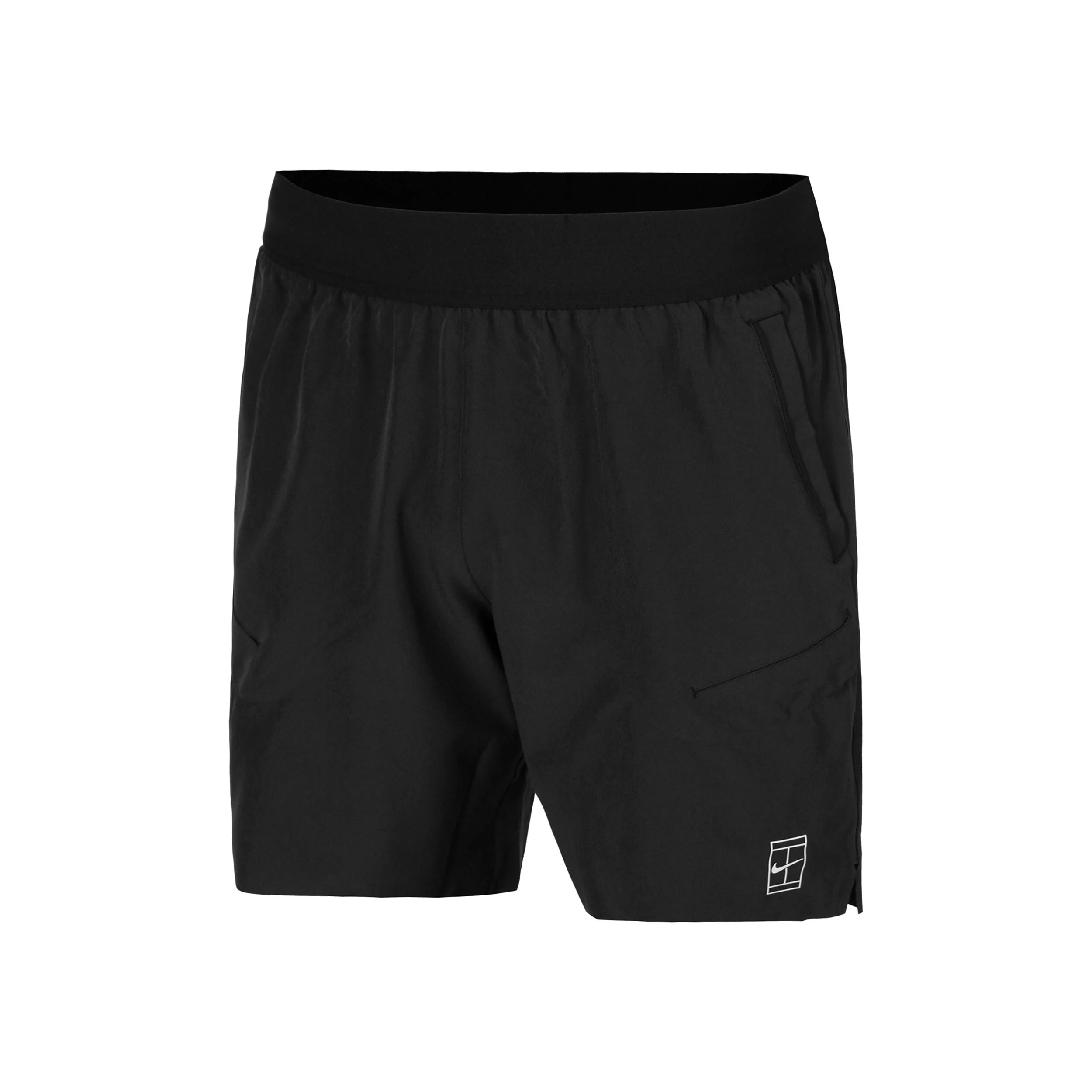 Nike Court Dri-Fit Advantage 6in Shorts Hommes - Noir , Blanc