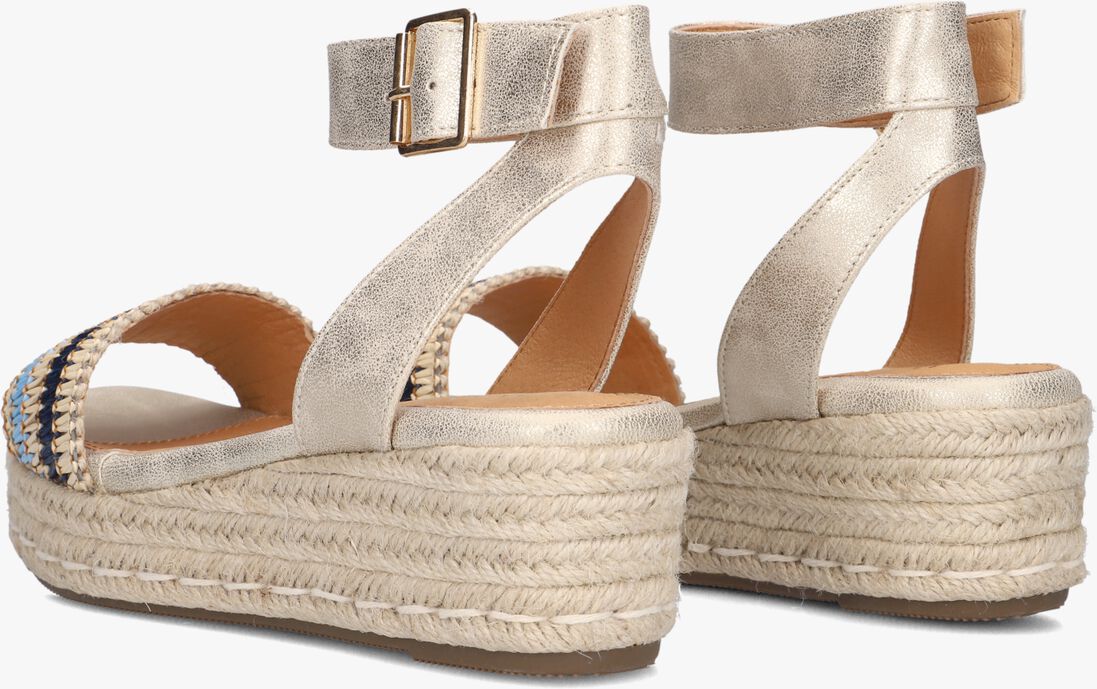 gouden ayana sandalen met hak 0047-71