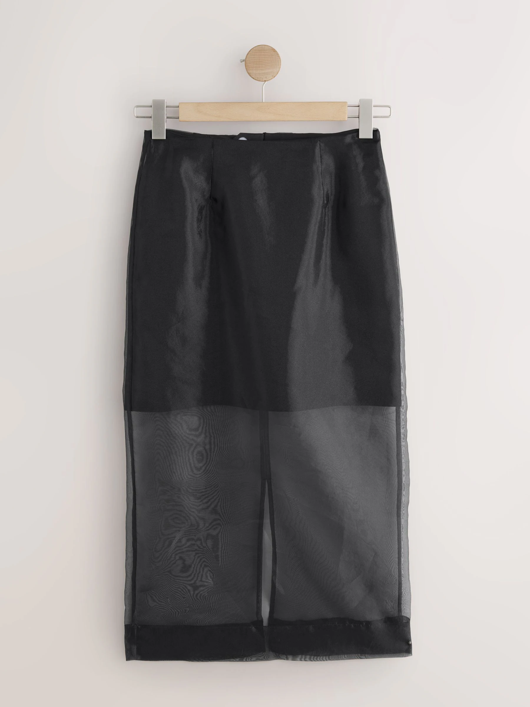 Zwart - Sheer Pencil Skirt
