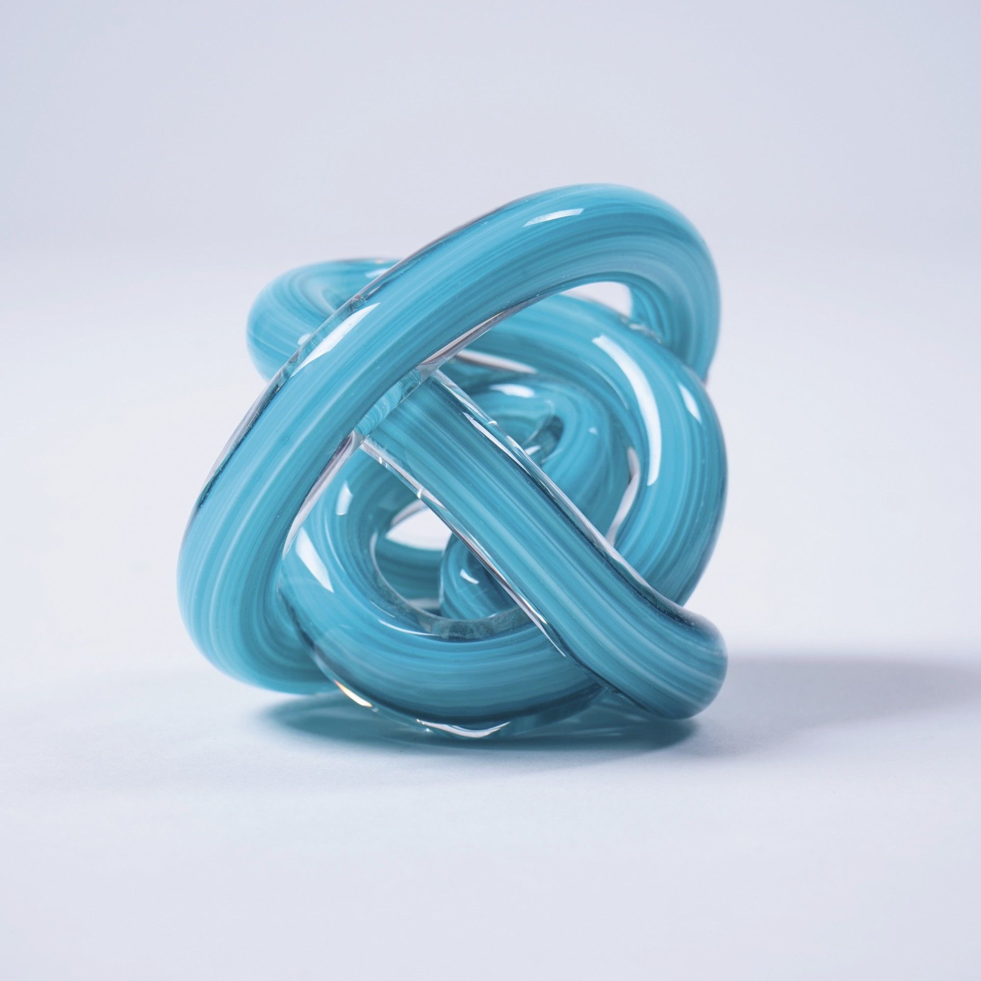 Glasknoten 'Sorrel', blau, Ø 9 cm von fischer's lagerhaus