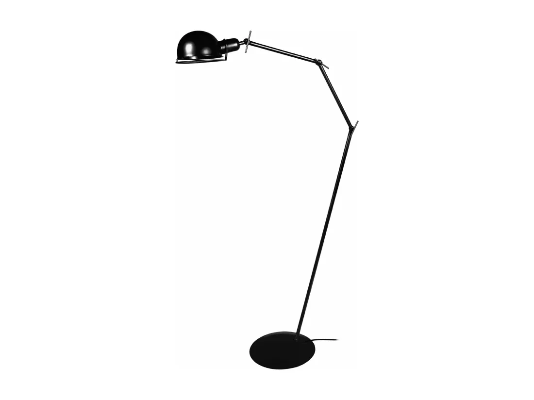 Lampadaire articulé métal naturel 200 cm.