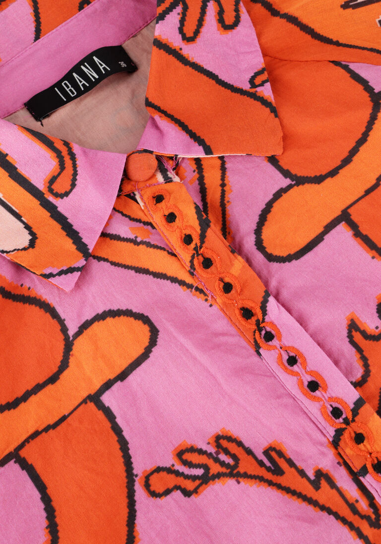 oranje ibana mini jurk dalishi