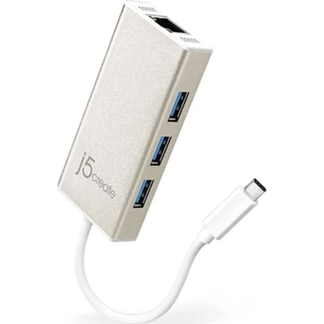 J5 USB-C Ethernet & Hub multiadapter