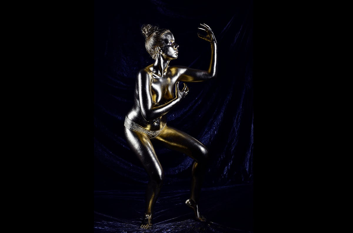 Bodypainting Fotoshooting bei Garmisch-Partenkirchen als Geschenk