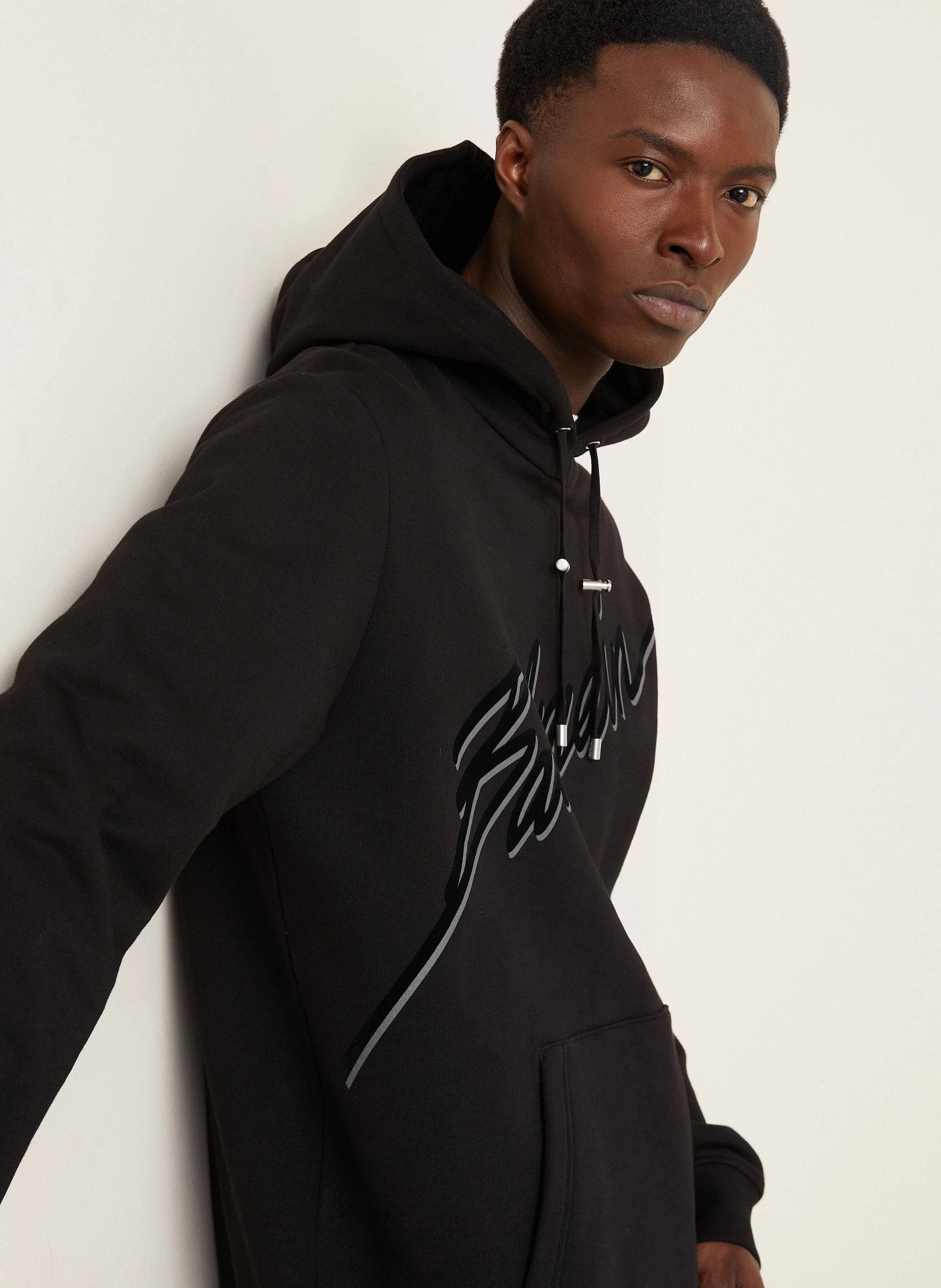 BALMAIN Hoodie BALMAIN LETTER FLOCK