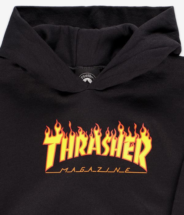 Thrasher Flame Hoodie kids (black)