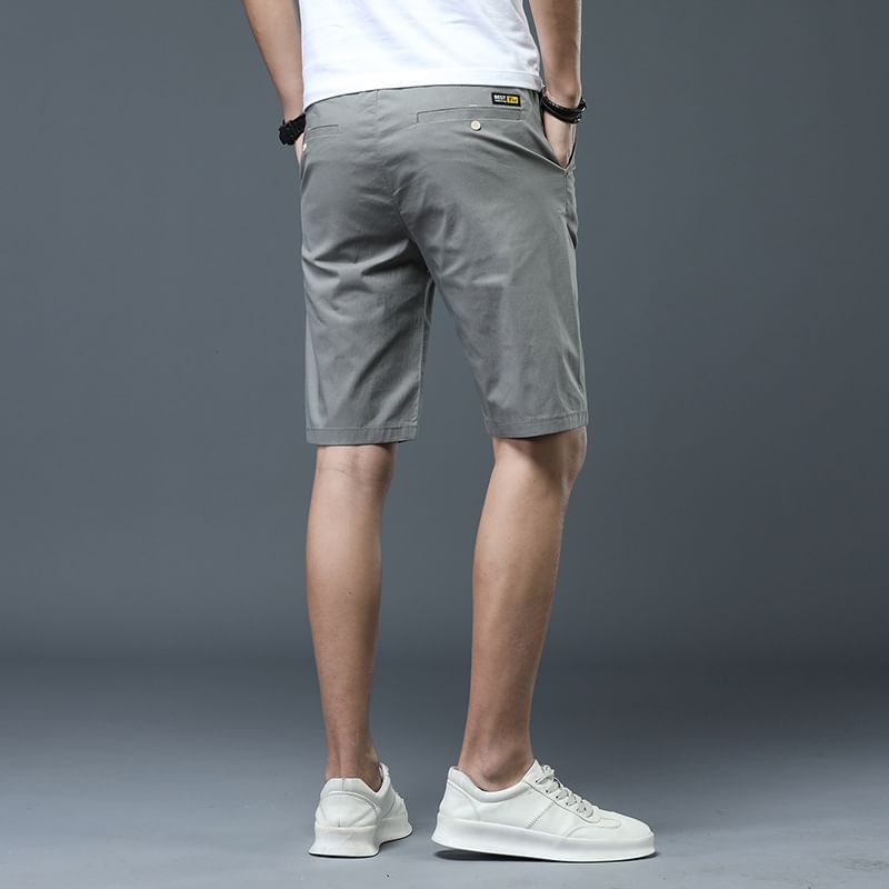 Besto - Mid Rise Plain Shorts