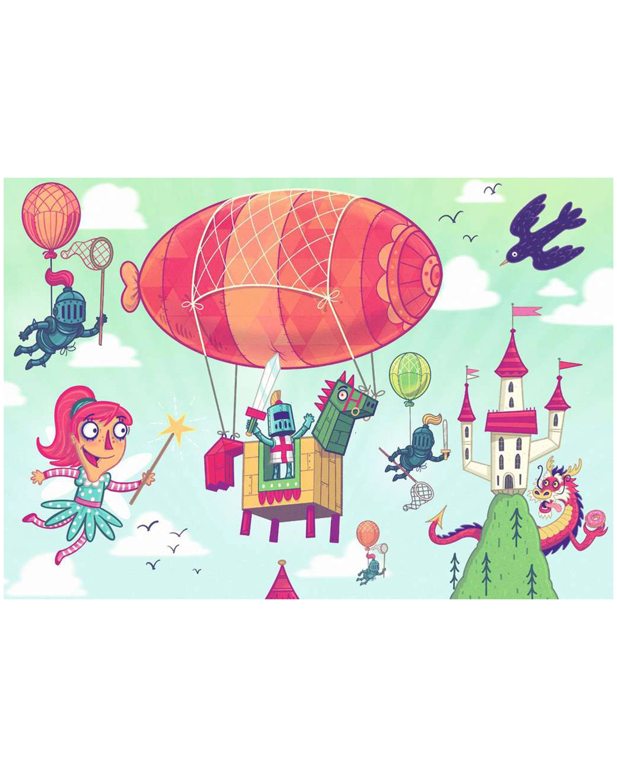 Puzzle PUZZLE&PLAY - RITTERBURG 2 2x24-teilig