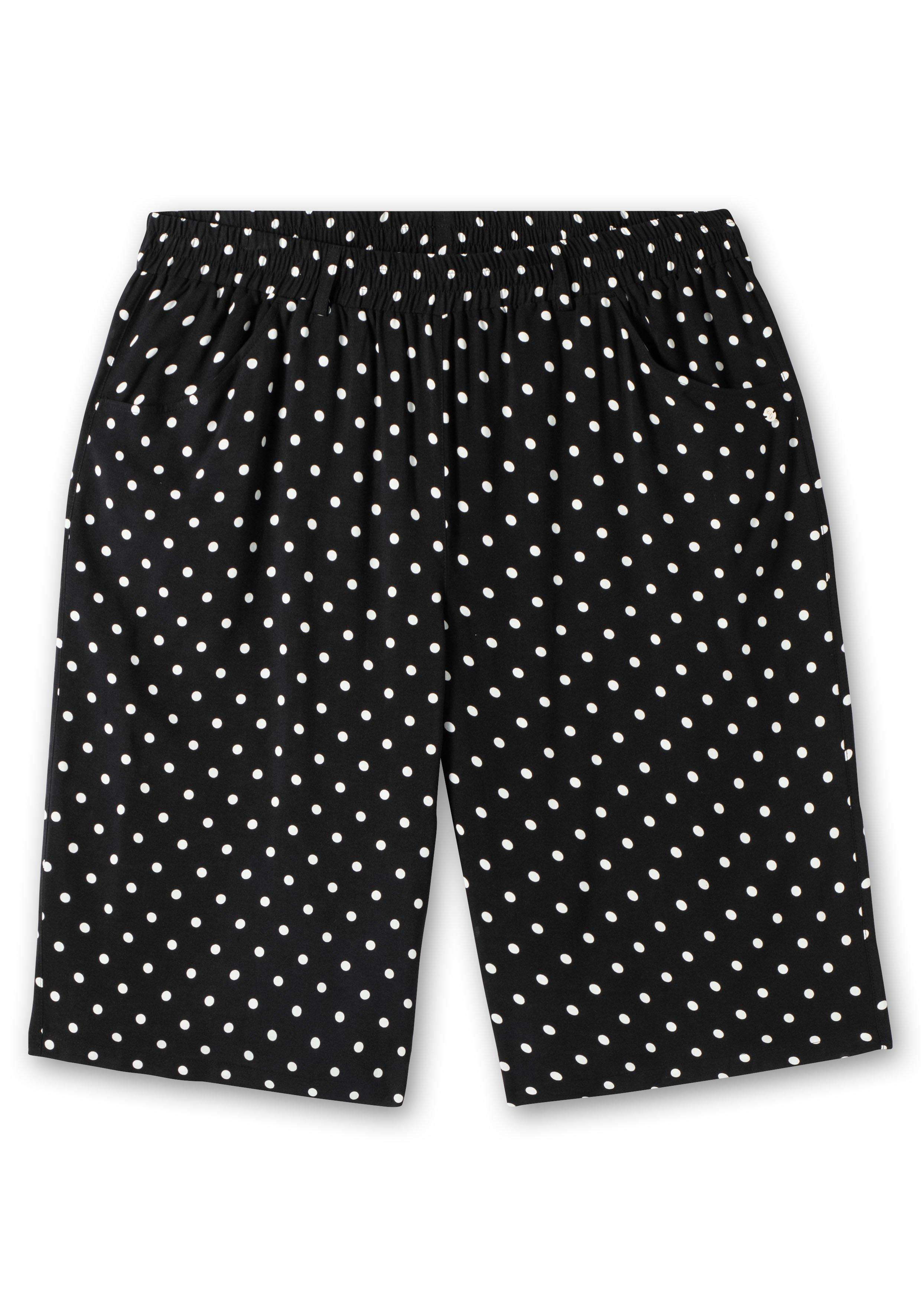 Weite Bermudas mit Gummibund