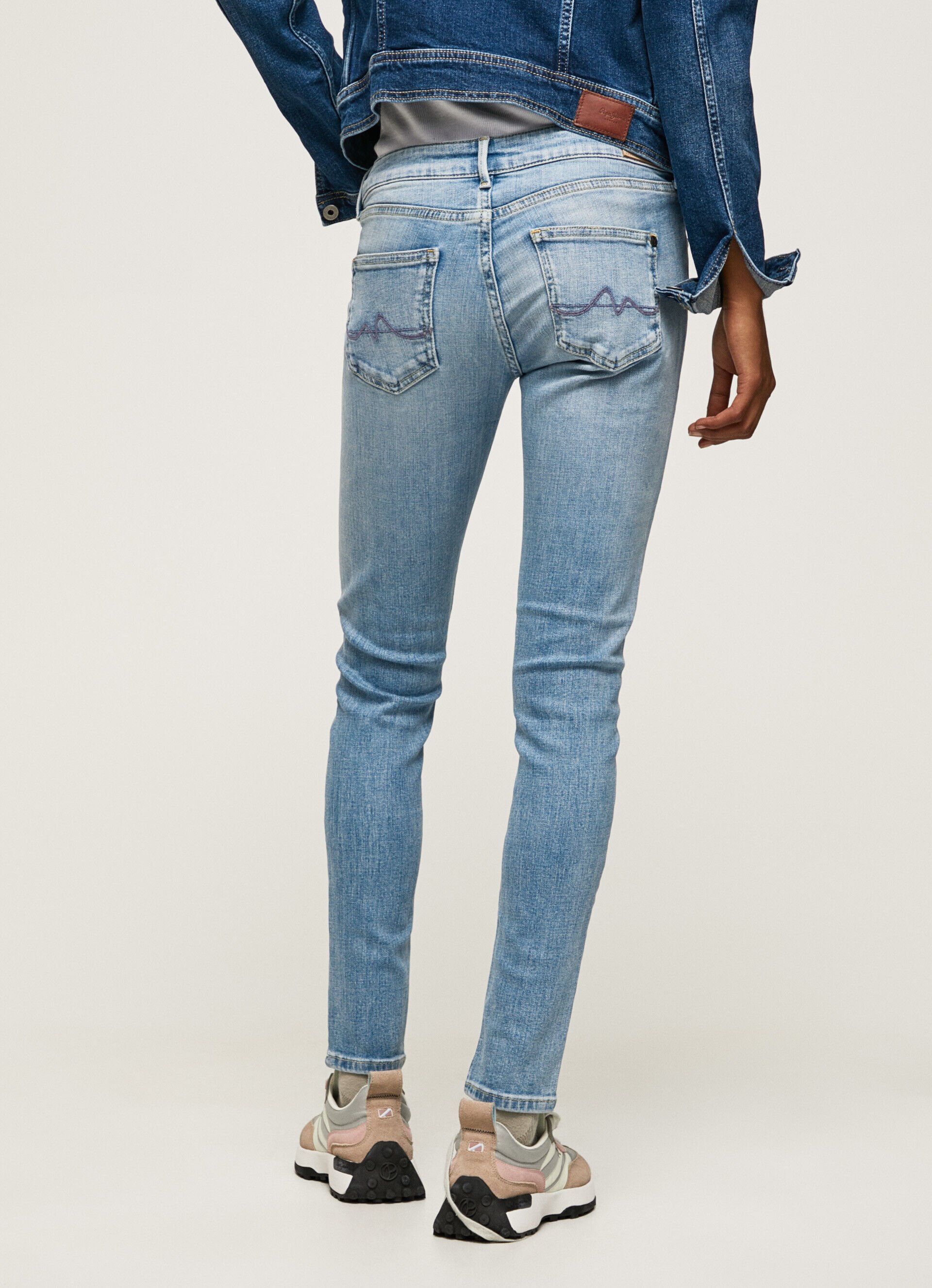 Calça jeans skinny pixie de comprimento médio - jeans