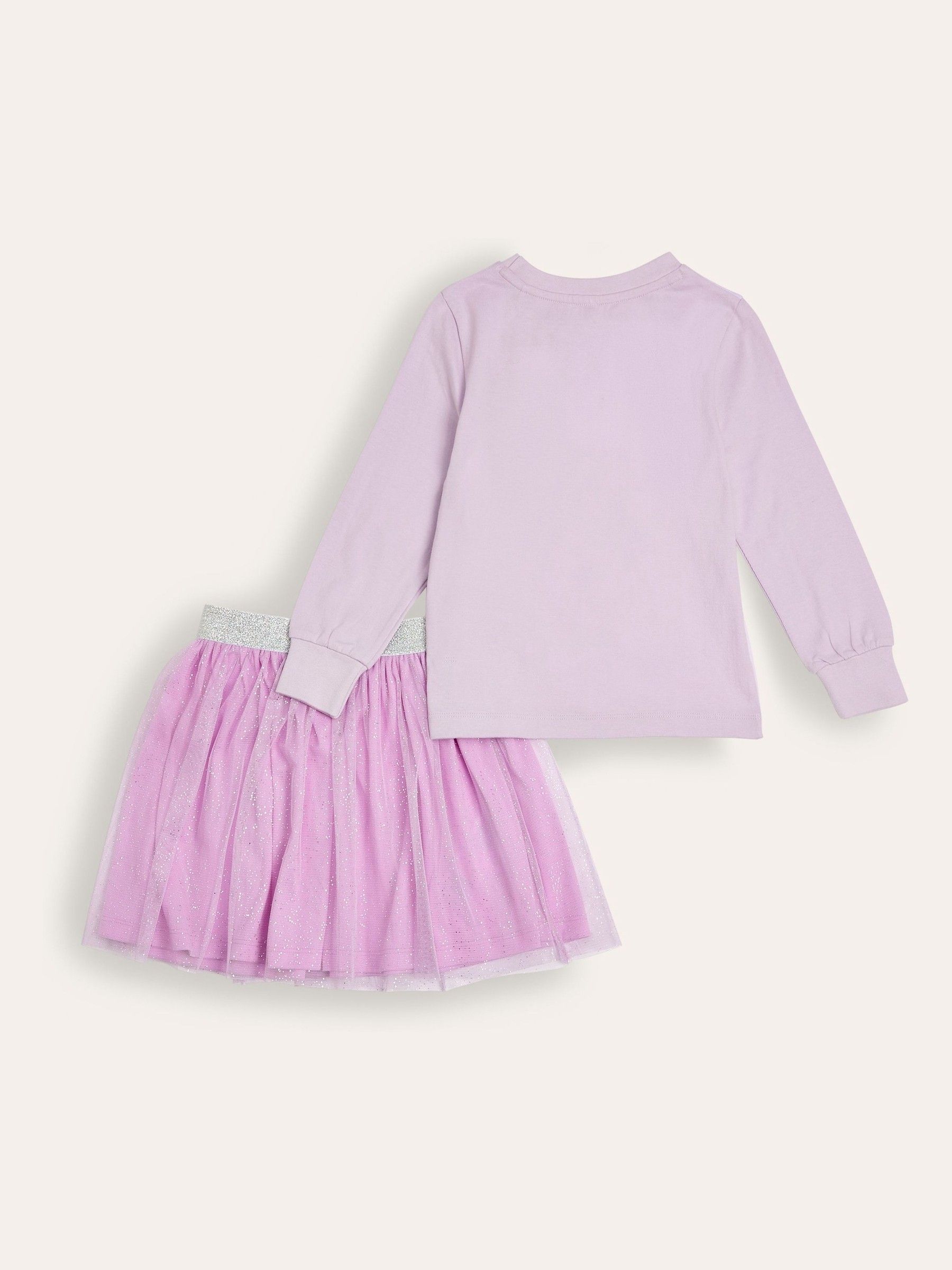 Brand Threads Girls Disney Princess 100% Cotton Top And Tutu Set