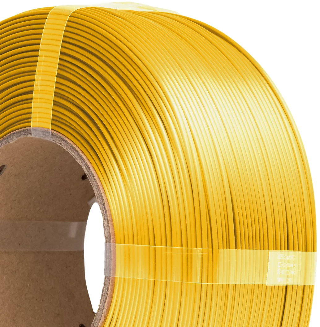 AzureFilm  PLA Silk Refill Gold 18K, 1,75 mm / 1000 g    Hochwertiges Filament mit Silk-Effekt in Gold, ohne Spule