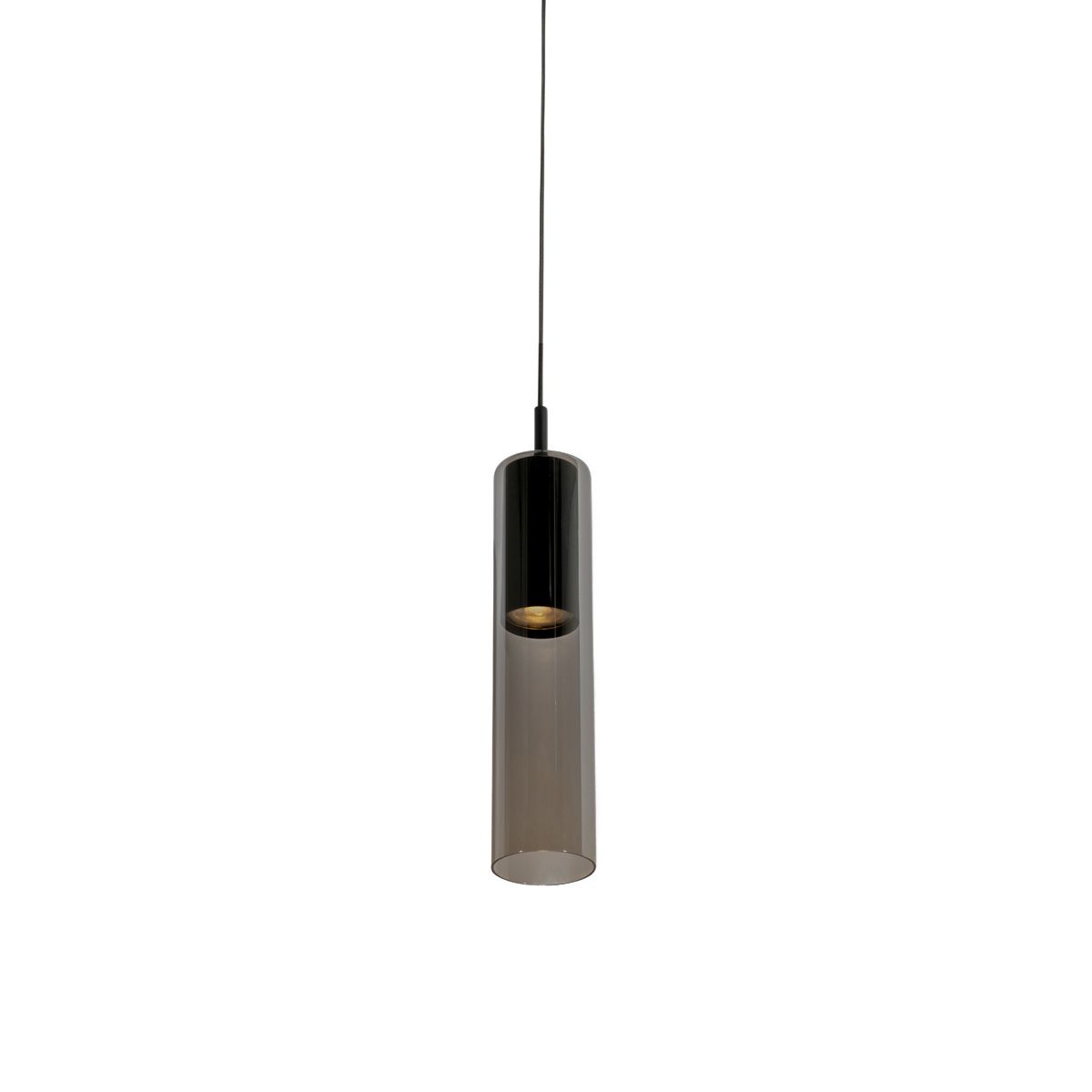 Modern railsysteem met 5 hanglampen zwart 1-fase - Iconic Lloyd