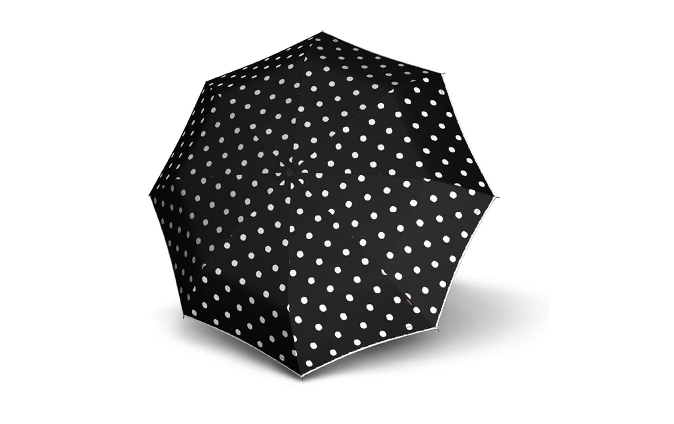 Schirm Duomatic (sturmsicher) Schwarz/WeissRegenschirm