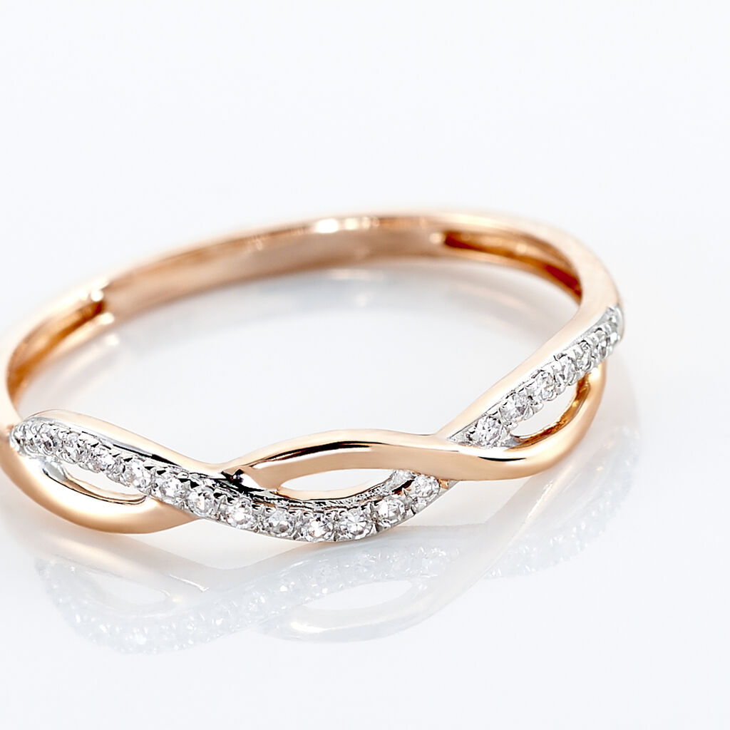 Bague Alizee Or Rose Diamant