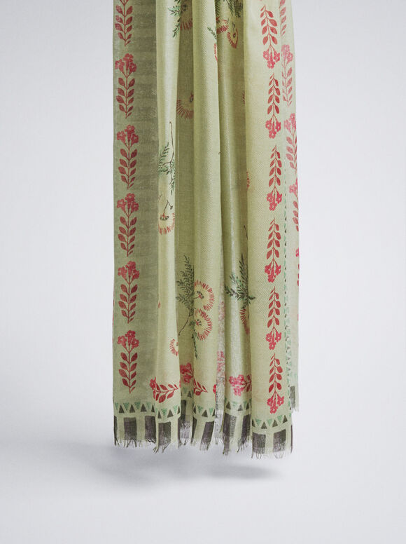 Lenço estampado - Verde