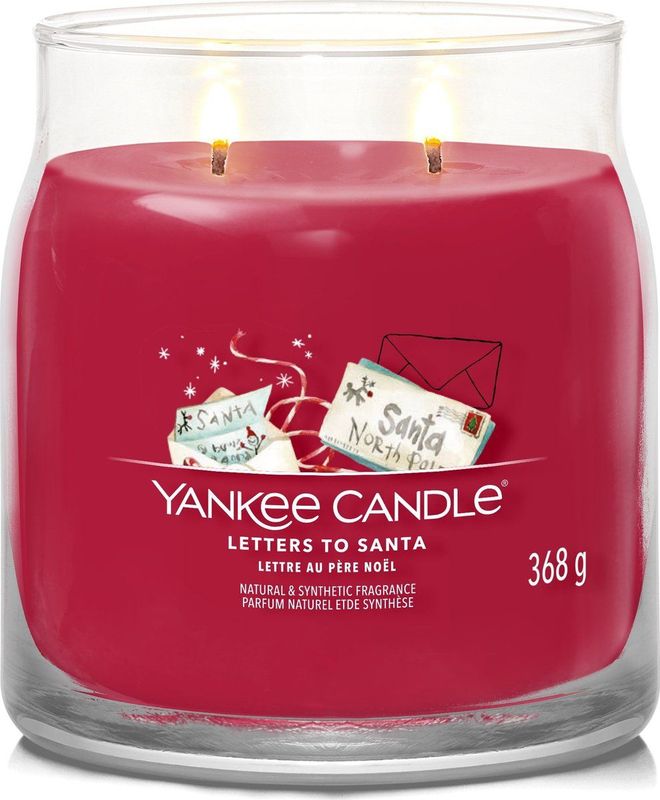 Yankee Candle - Letters To Santa - Medium Geurkaars - 50 Branduren