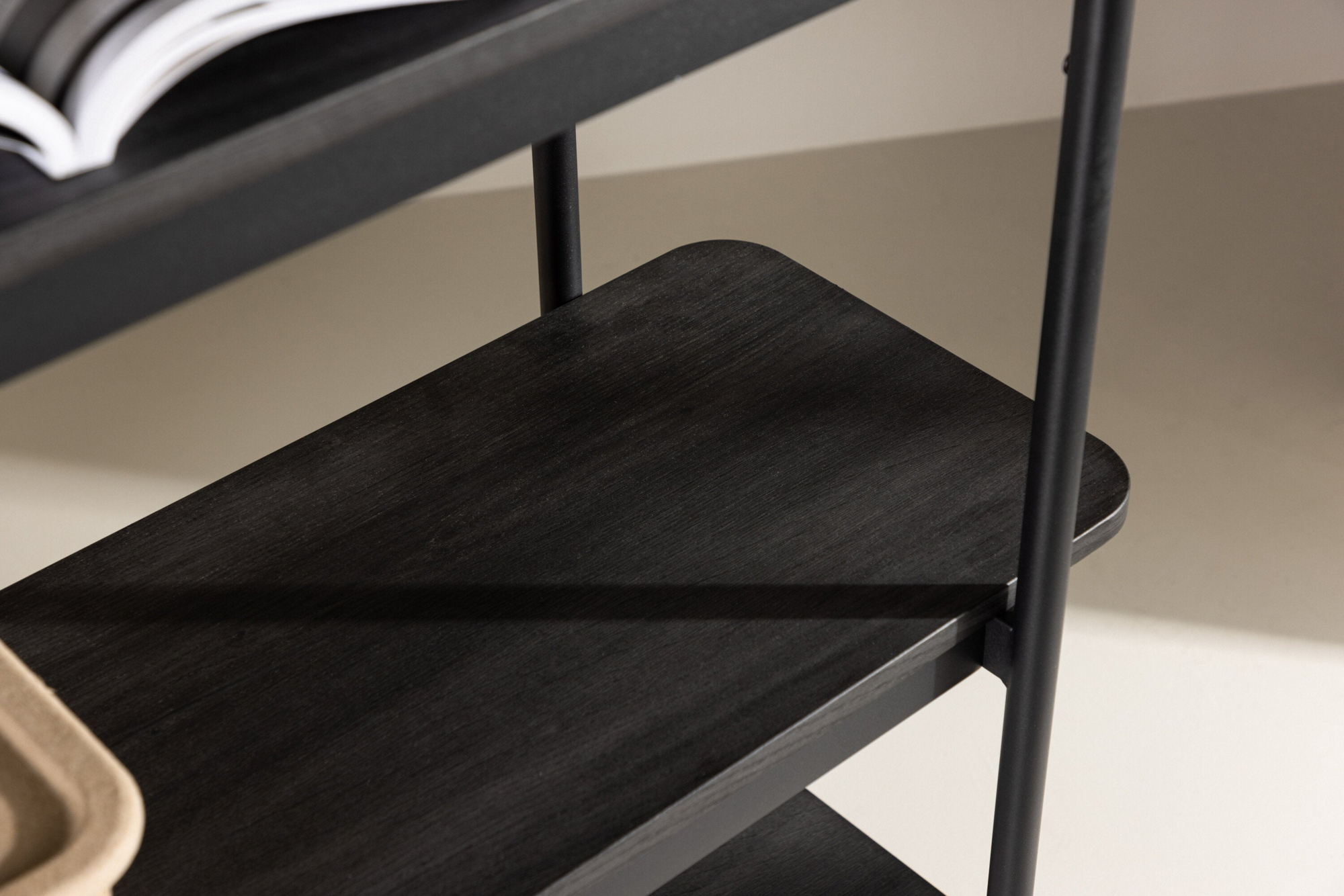 Nuku Open Kast 190cm - Zwart
