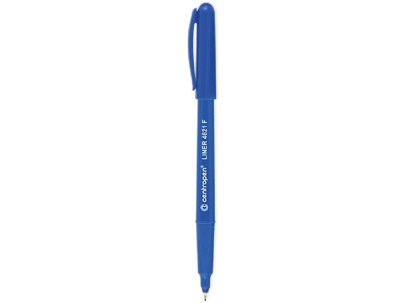 Büromaterial Fineliner Office Focus 10 Stück, Blau Tintenfeinschreiber mit Strichstärke F