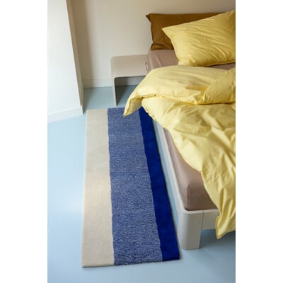 Teppich Lex, Blau-Weiß, Streifen