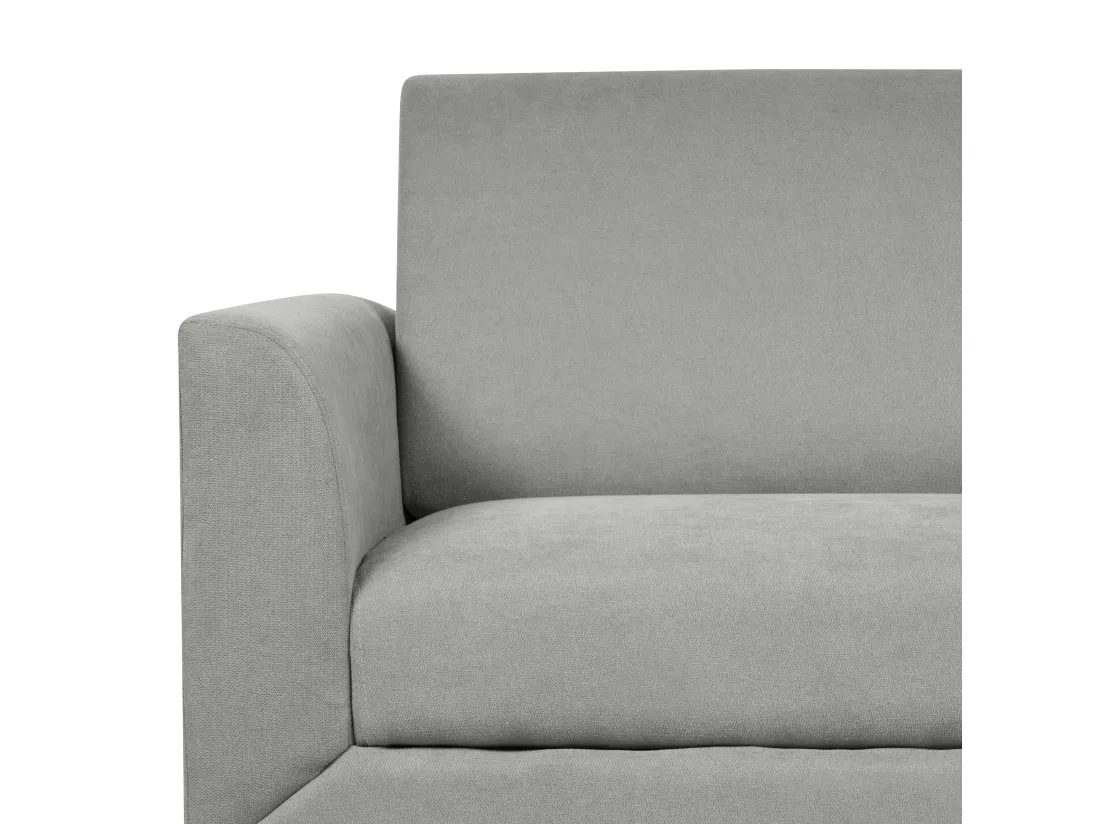 Canapé 2 places en tissu gris FENES