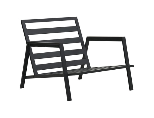 LES TENDANCES - Salon extérieur Salon de jardin-gris-4 places-151x96x70-251281