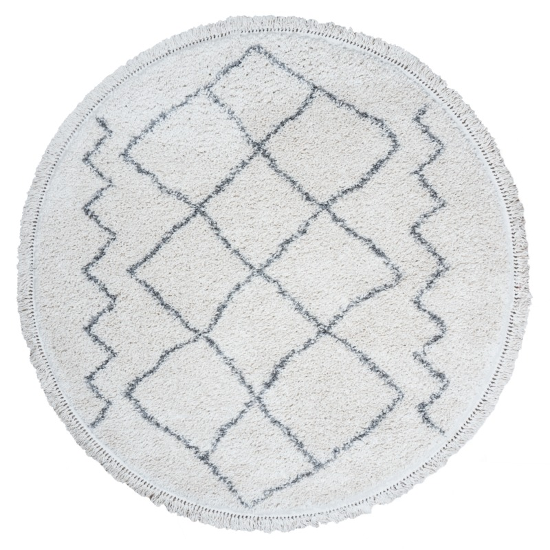 Rond vloerkleed Marrakesh cream ø80