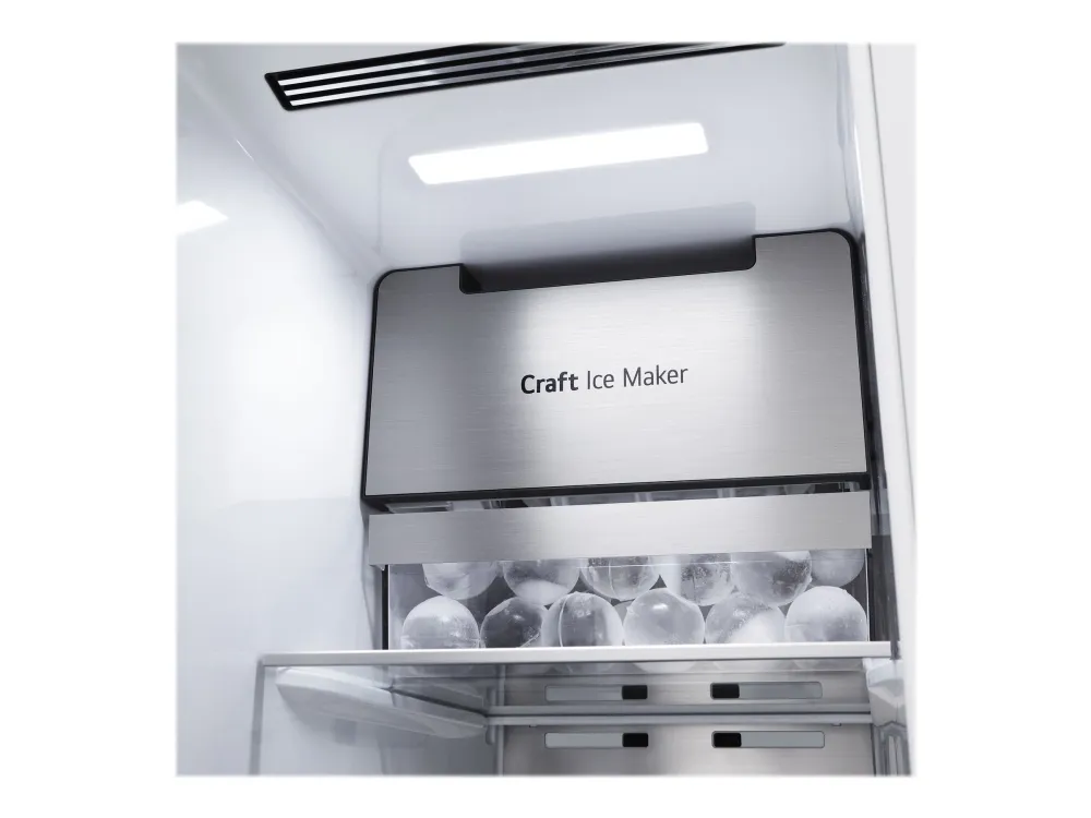 LG GSXV90MCDE - Køleskab/fryser - side-by-side med vanddispenser, isdispenser - bredde: 91.3 cm - dybde: 73.5 cm - højde: 179 cm - 635 liter - Klasse E