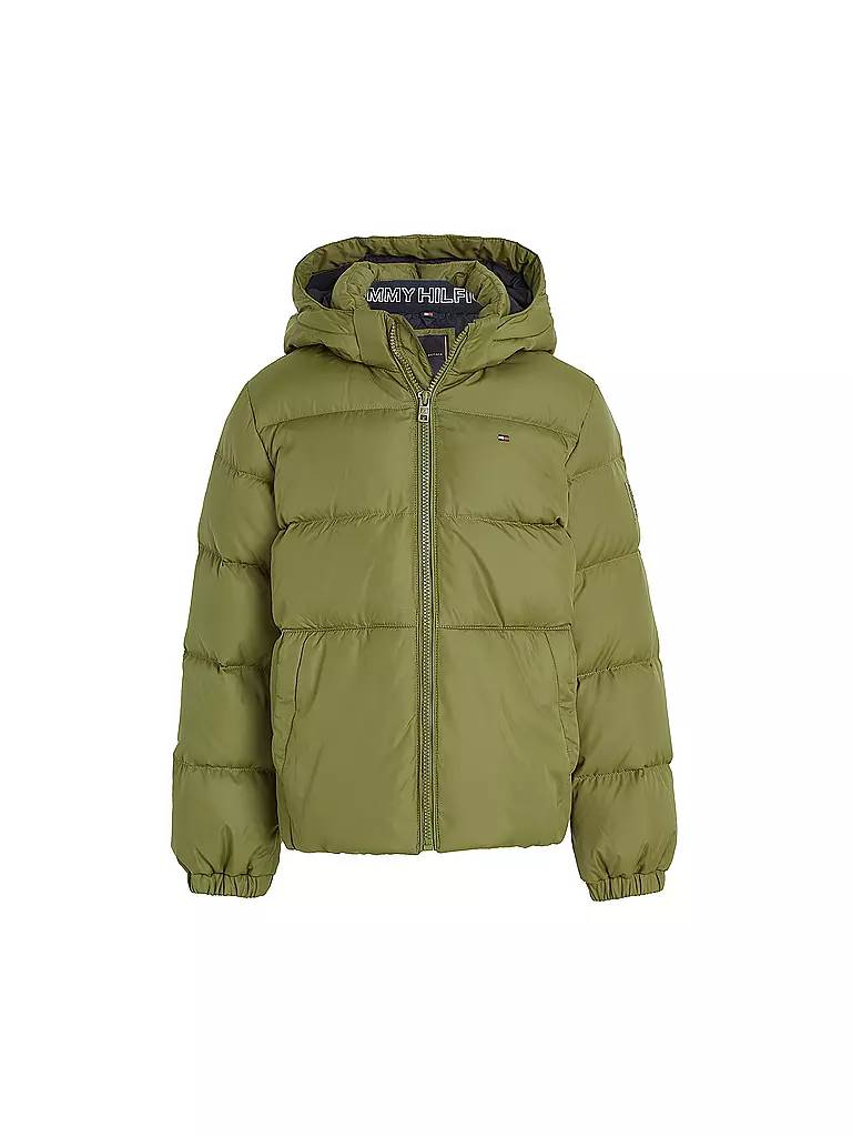 TOMMY HILFIGER Jungen Steppjacke olive