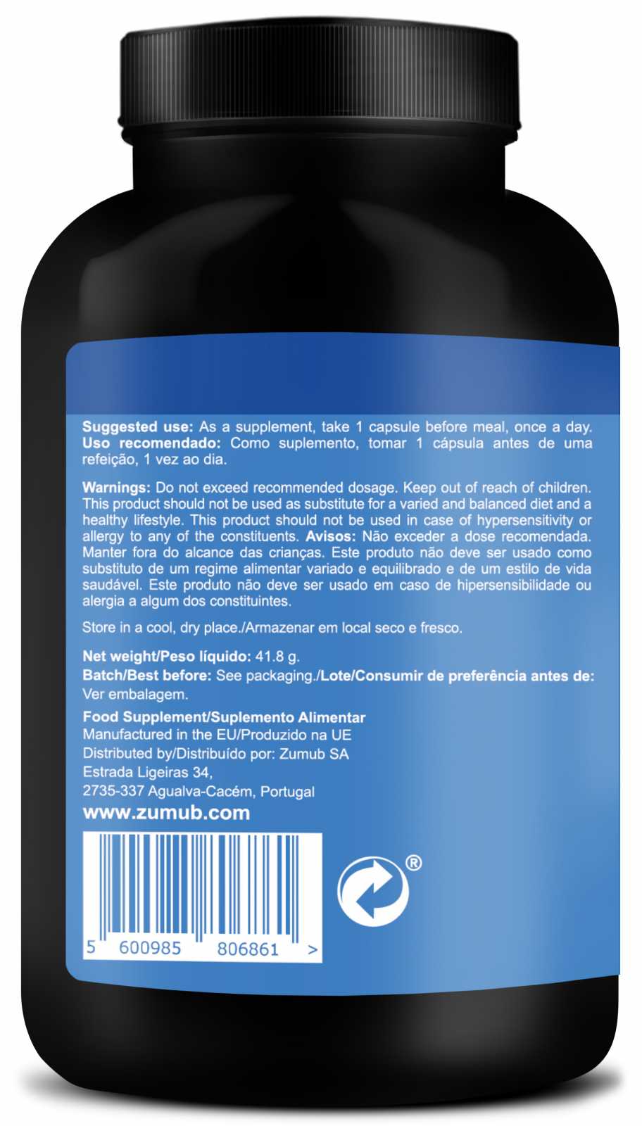 Zumub Astaxantina 60 Cápsulas