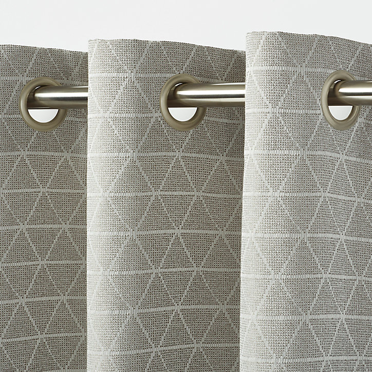 Rideau GoodHome Lunsar gris l.140 x H.260 cm