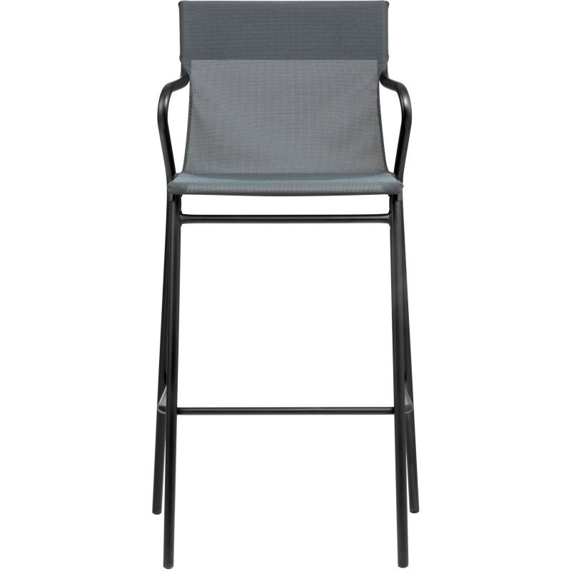 Fauteuil haut Horizon Lafuma - toile batyline - pied acier noir