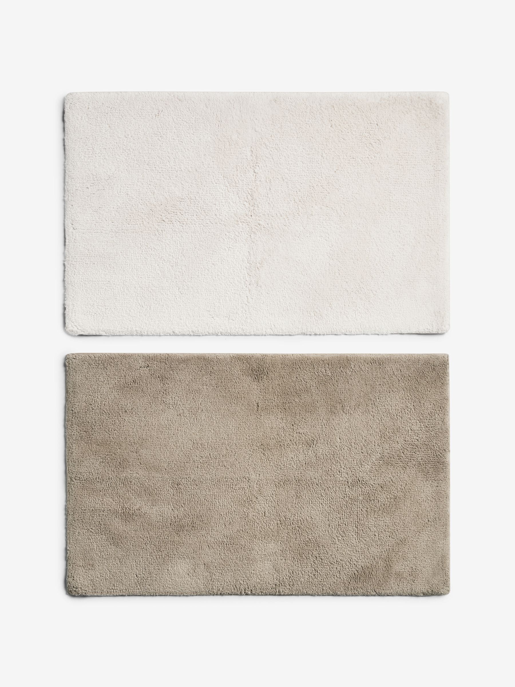 Set of 2 100% Cotton Bath Mats
