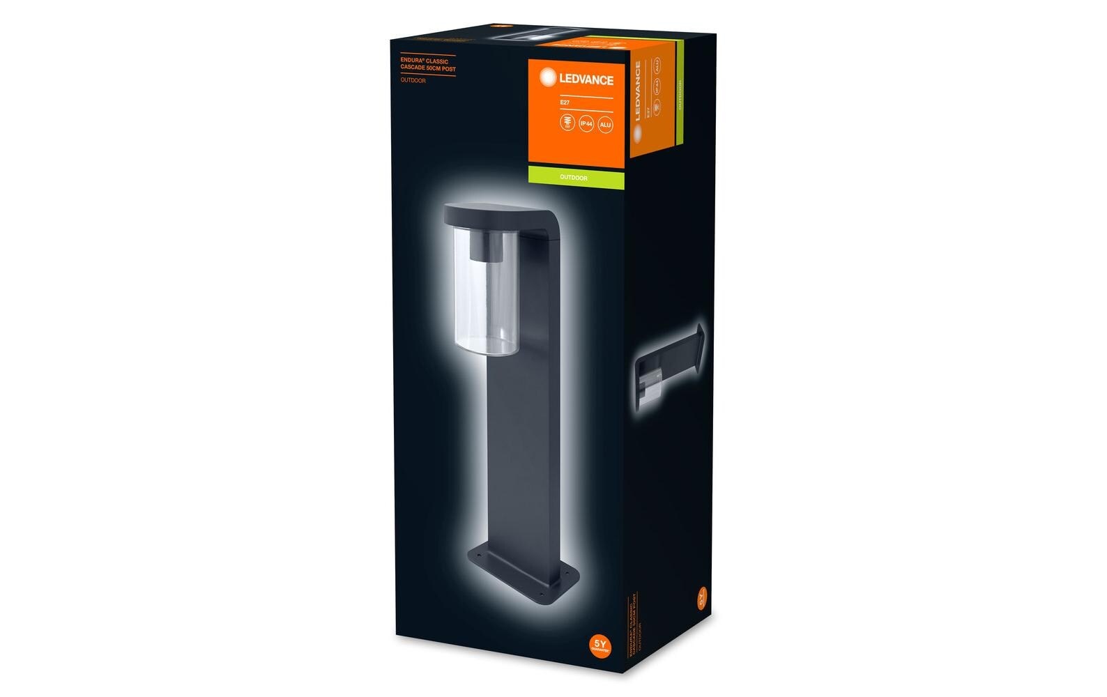 LED Sockelleuchte »Endura Classic Cascade, 50 cm, E27, Grau« E27