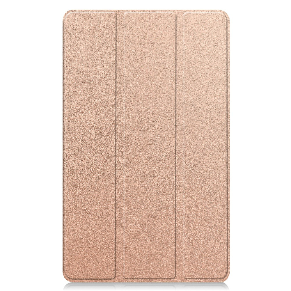 Samsung Galaxy Tab A11 / A9 Leder Tasche Flip Cover Hülle - Roségold