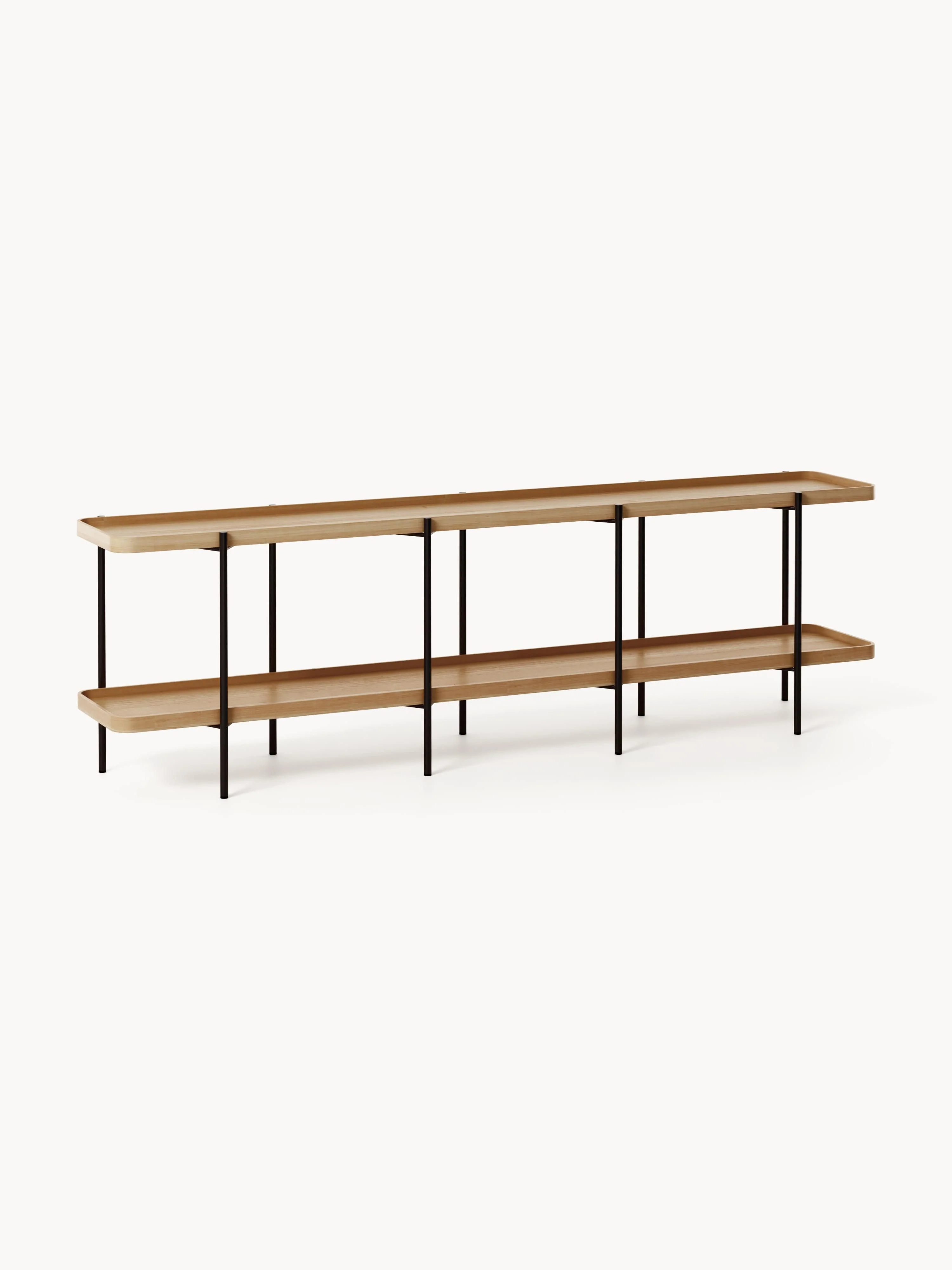 Lage houten wandkast Renee HELL 2