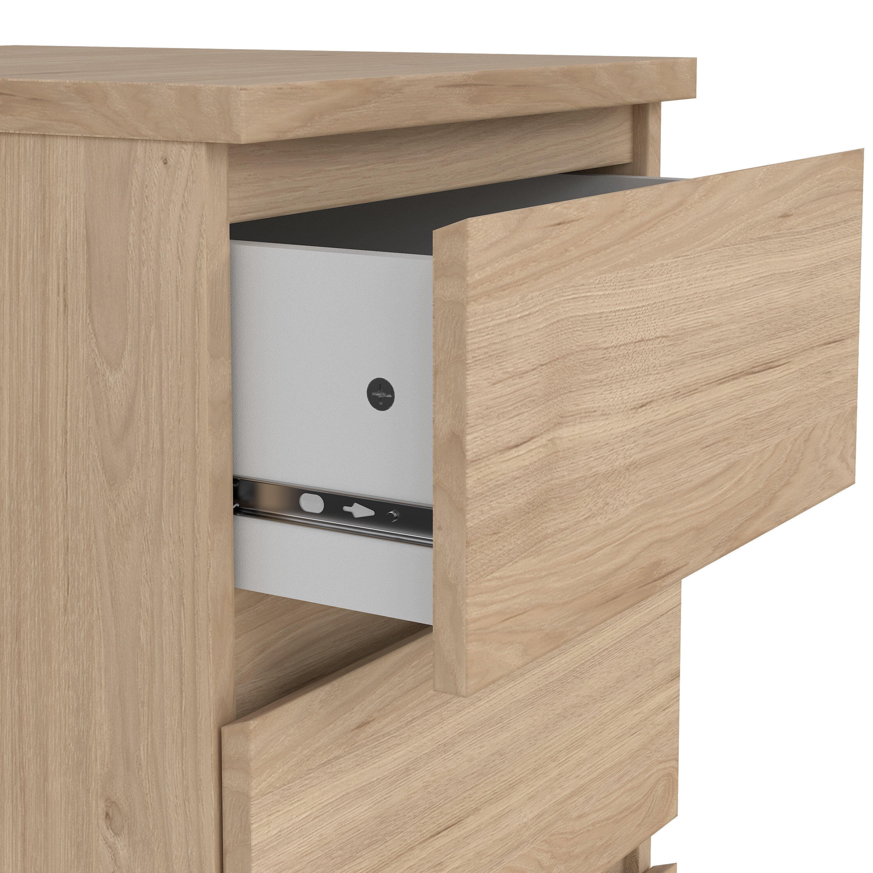 by fonQ basic Slide Ladekast - 3 lades - Eiken