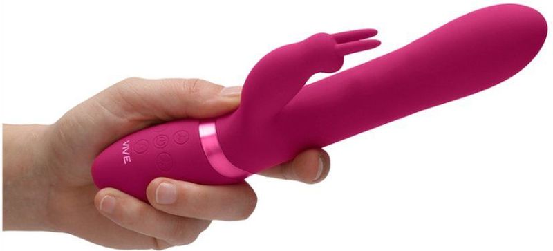 VIVE By Shots - Amoris - Stimulating Beads Rabbit - Pink