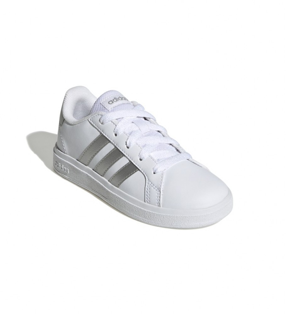 Tênis adidas Grand Court Lifestyle com cadarço, branco