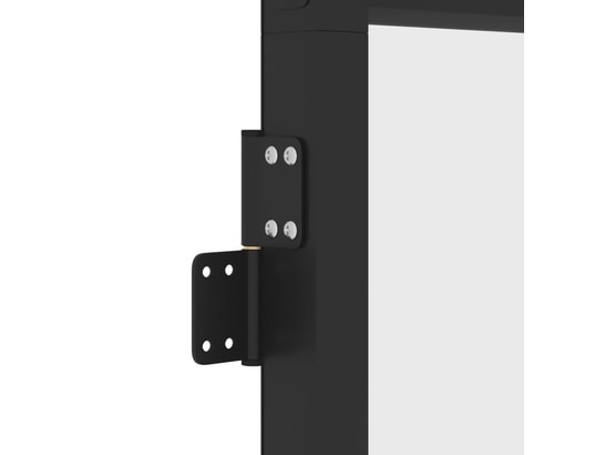 VIDAXL - Porte verre Porte intérieure mince noir 93x201,5 cm verre trempé alumini...