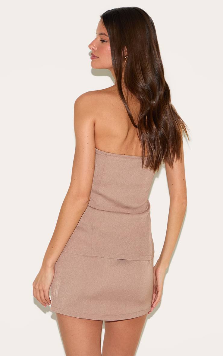 Champignon Robe Moulante Bandeau Avec Détail Gilet