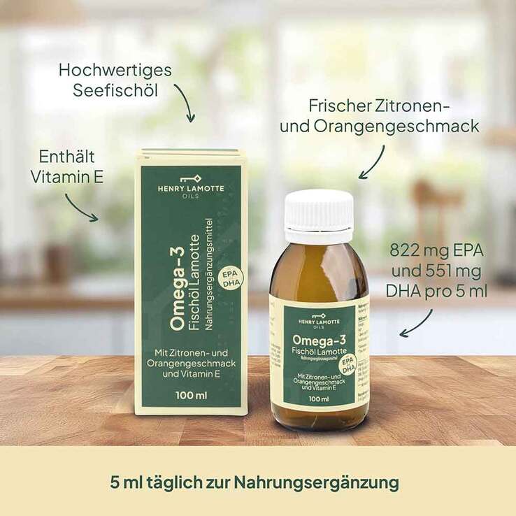 Omega 3 Fischöl Lamotte, 100 ml