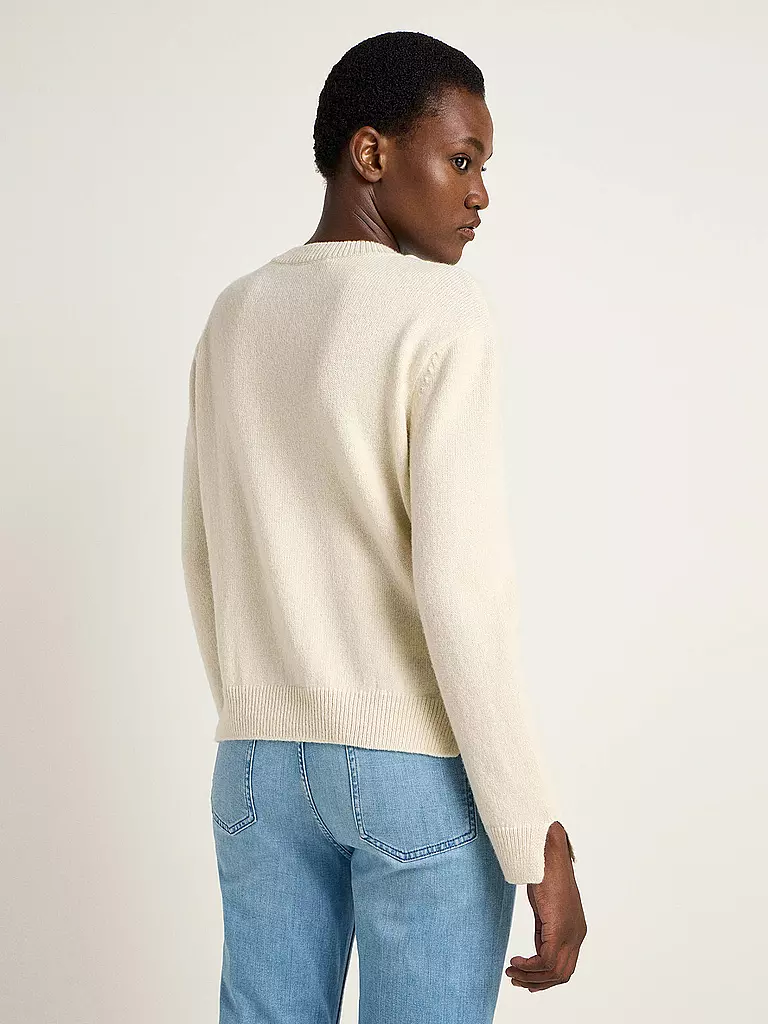 LANIUS Strickjacke Boxy Fit creme