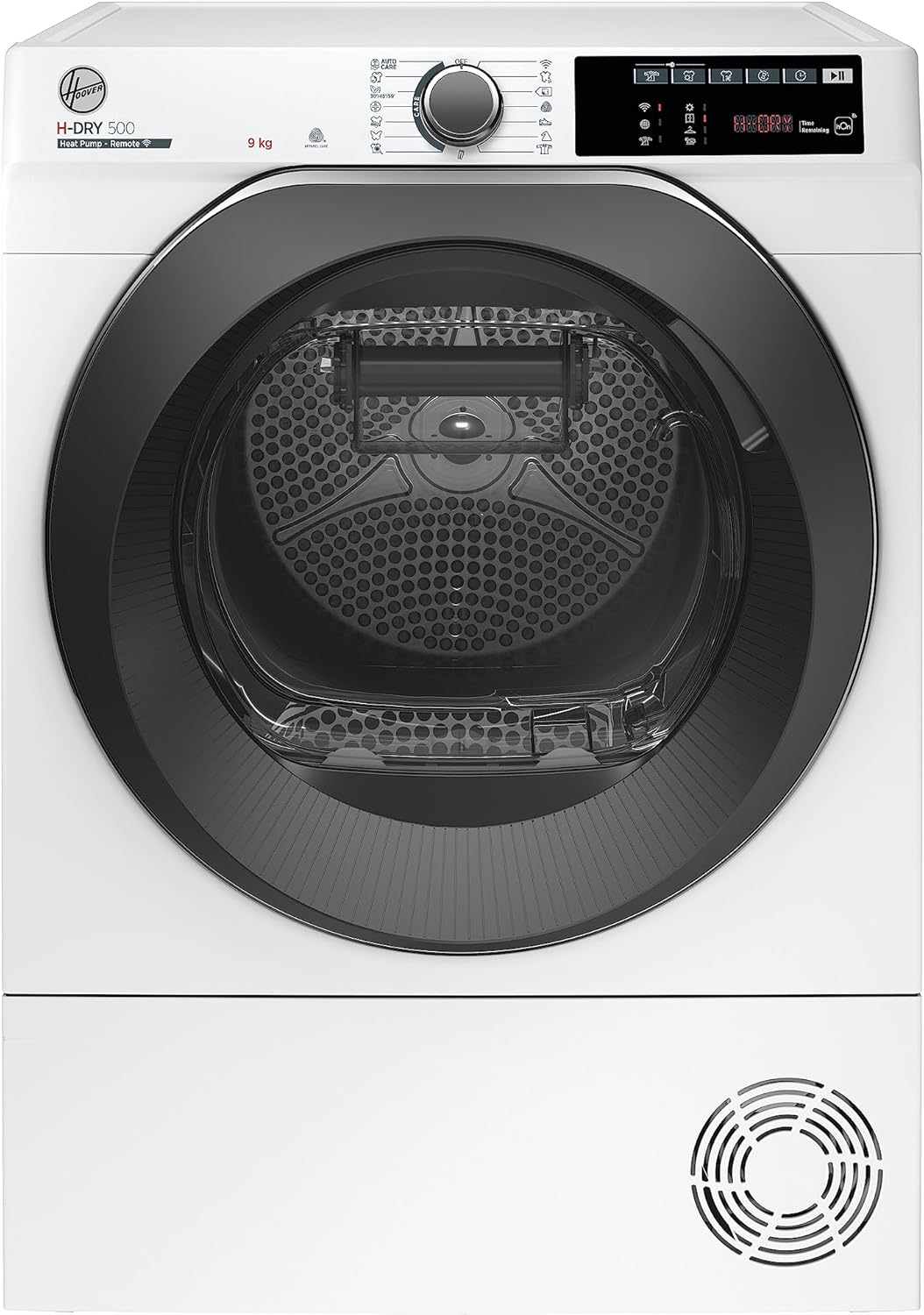 Hoover H-DRY 500 NDE H9A2TSBEXS-S Wärmepumpentrockner I 9 kg I WiFi + Bluetooth I AquaVision I Schuhgestell I Symbolblende