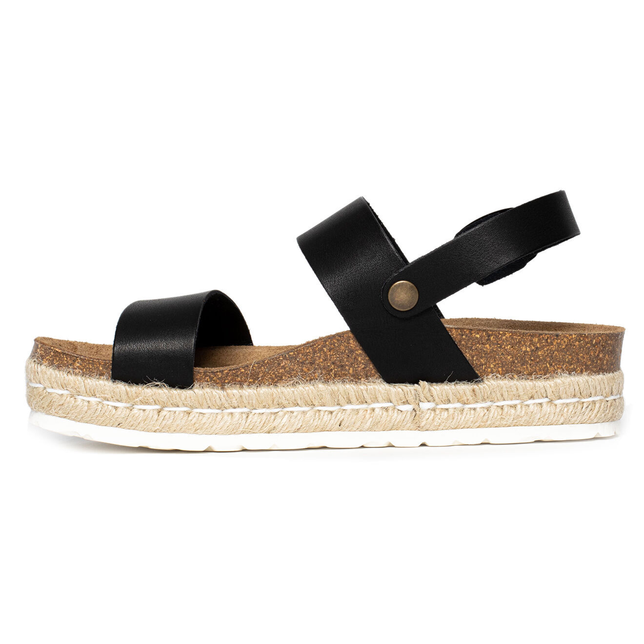 Sunbay Sandales à plateforme en Cuir Kalmie noires