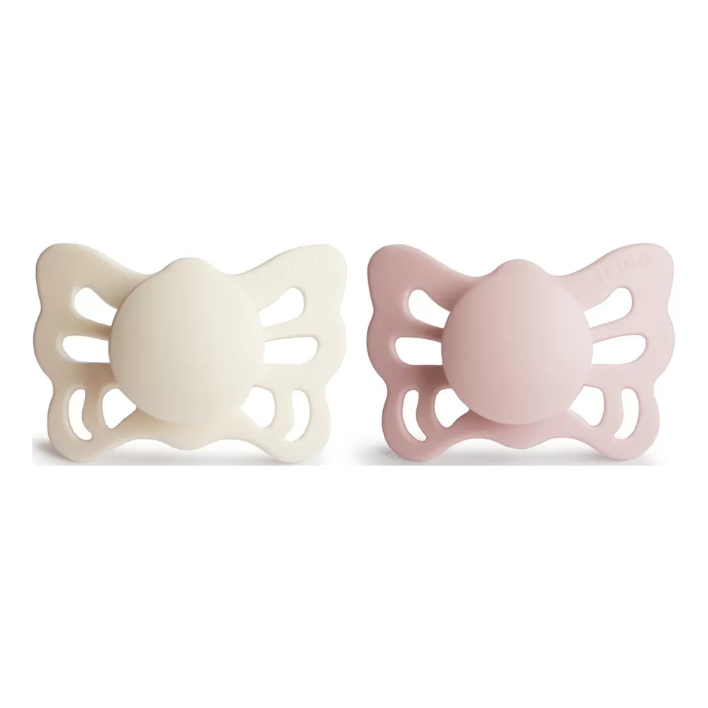 FRIGG Butterfly Anatomisk Silikone Cream/Blush str. 1 - 2 stk.